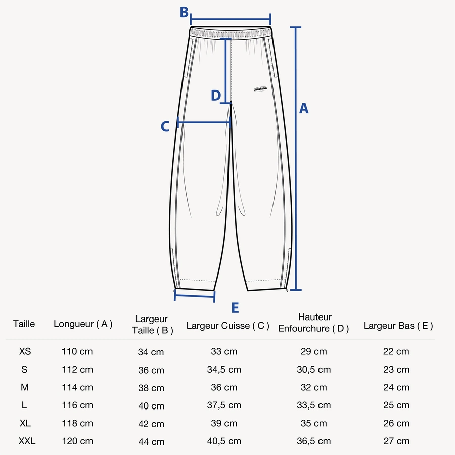 Guide des tailles