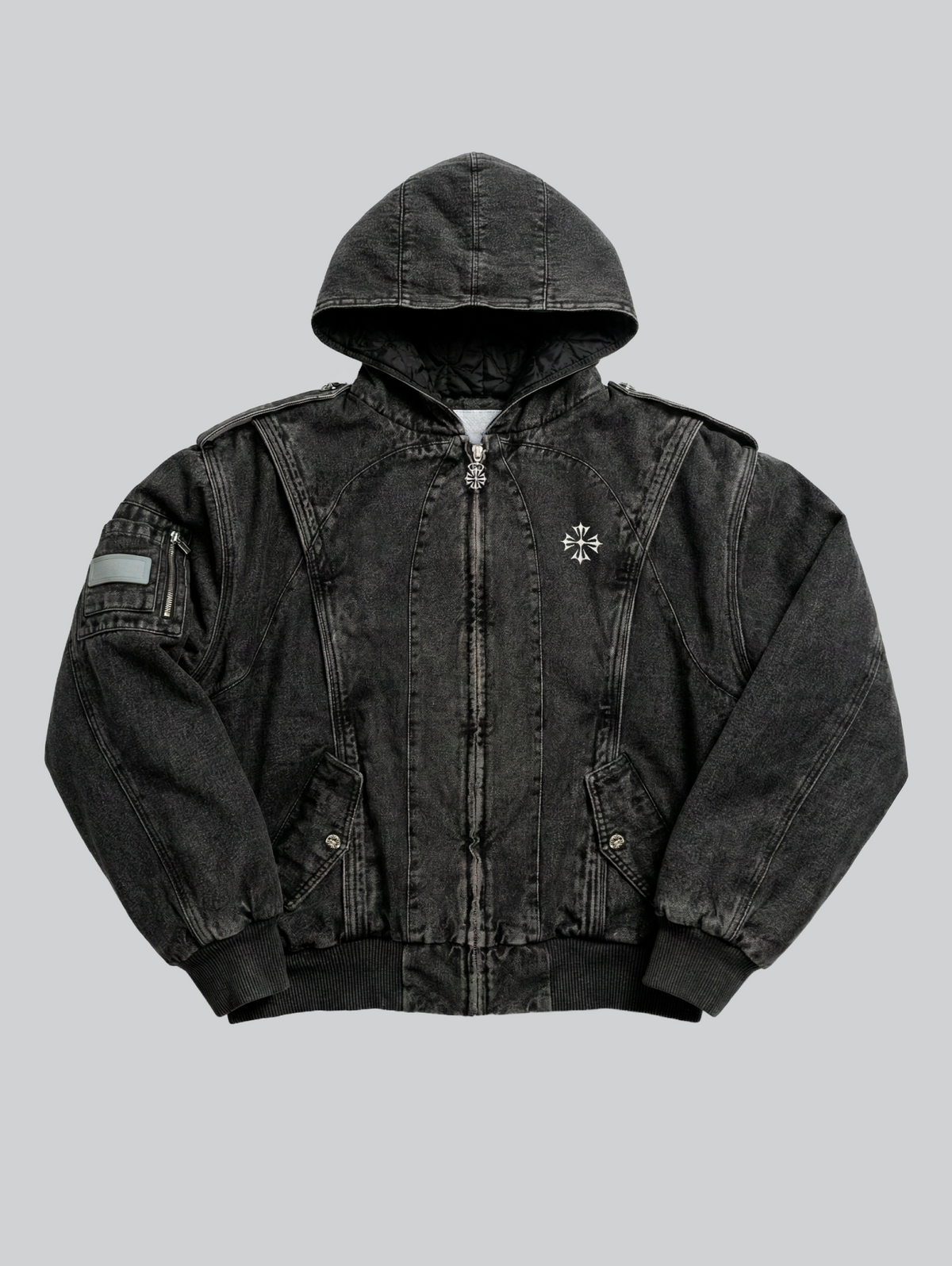 Forged Denim Bomber