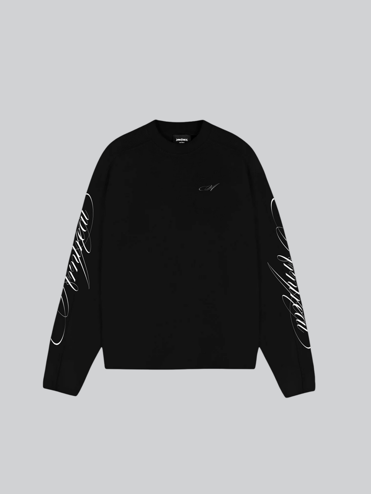 Script Longsleeve Waffle Black