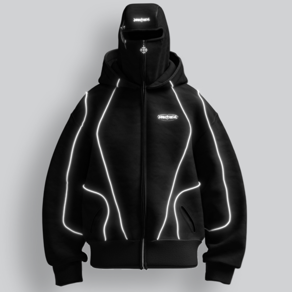 Reflective Phantom Hoodie Black